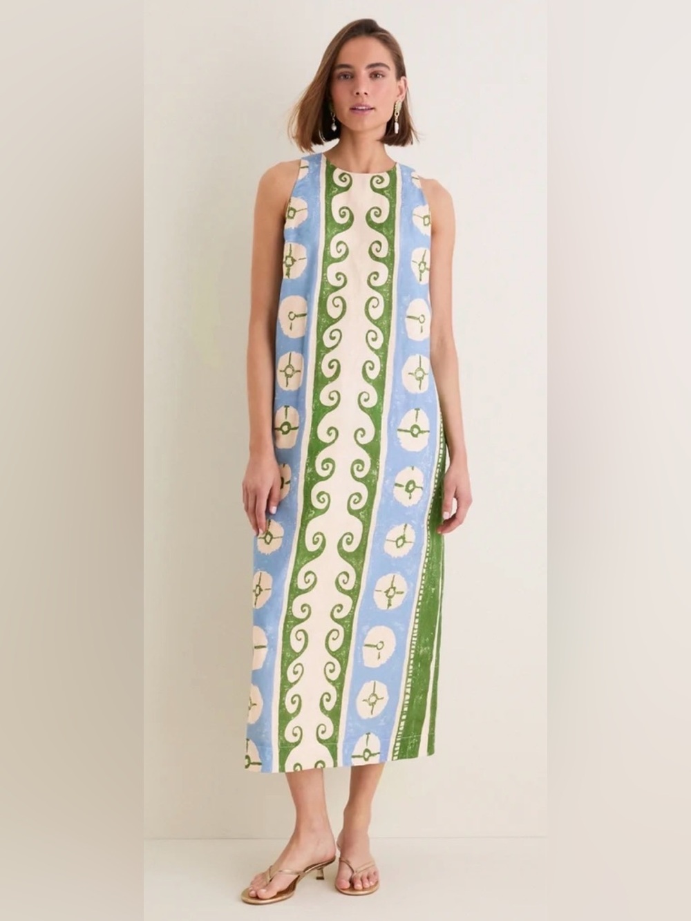 tuckernuck Olympia Fresco Cotton Linen Thea Dress sz M
